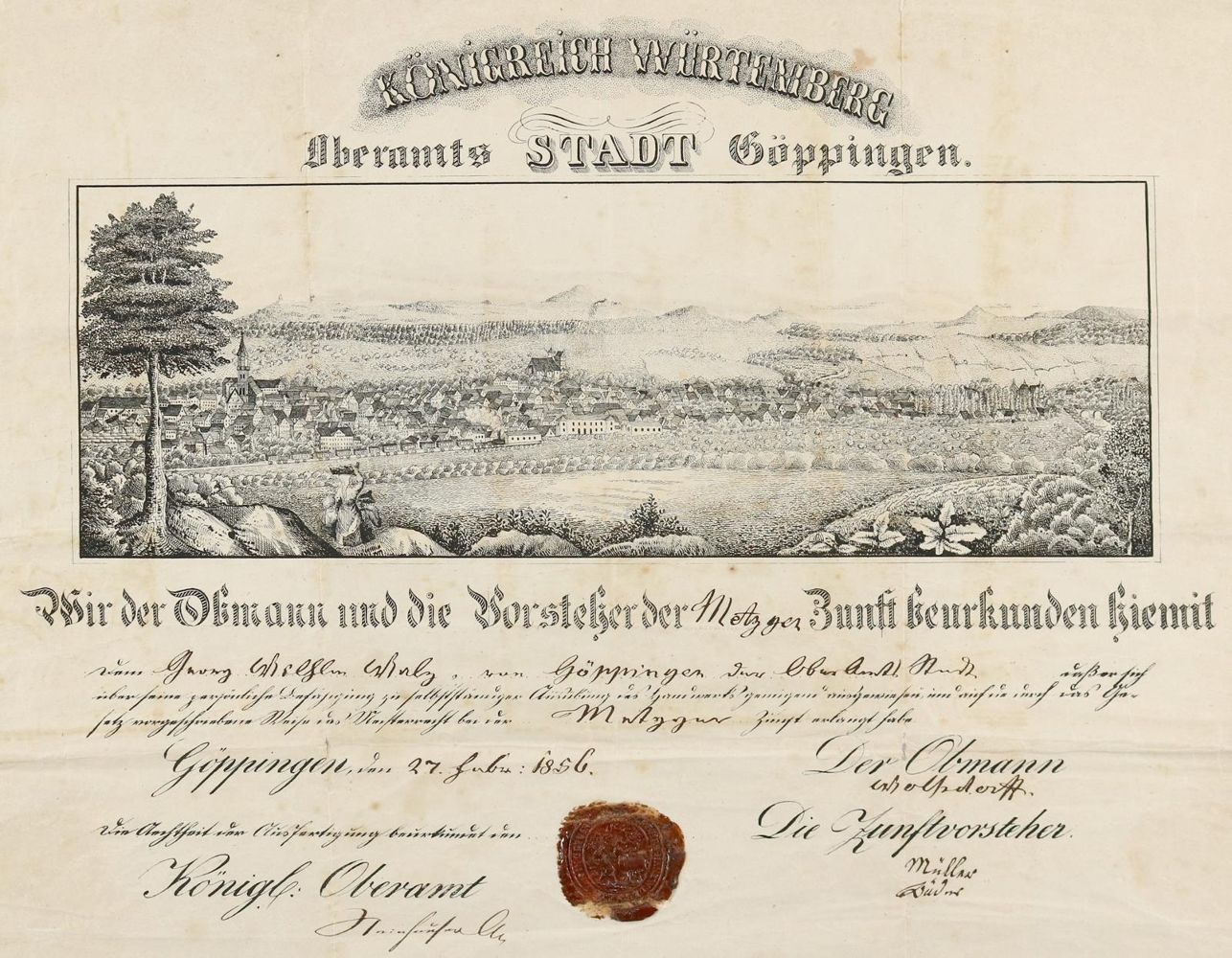 Große Abbildung Nr.1: 140-3537 Göppingen.: (Deutschland)