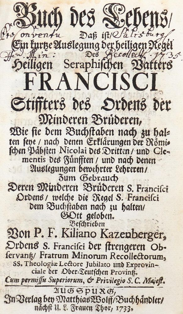 Große Abbildung Nr.3: 140-356 Katzenberger,K.: (Alte Drucke, Handschriften und Theologie)