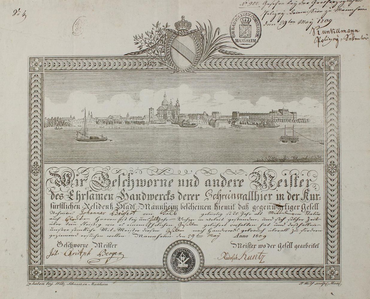 Große Abbildung Nr.1: 140-3562 Mannheim.: (Deutschland)