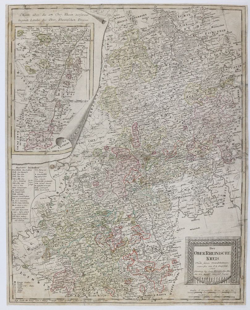 Große Abbildung Nr.4: 140-3589 Rheinlauf u. Rheinpfalz.: (Deutschland)