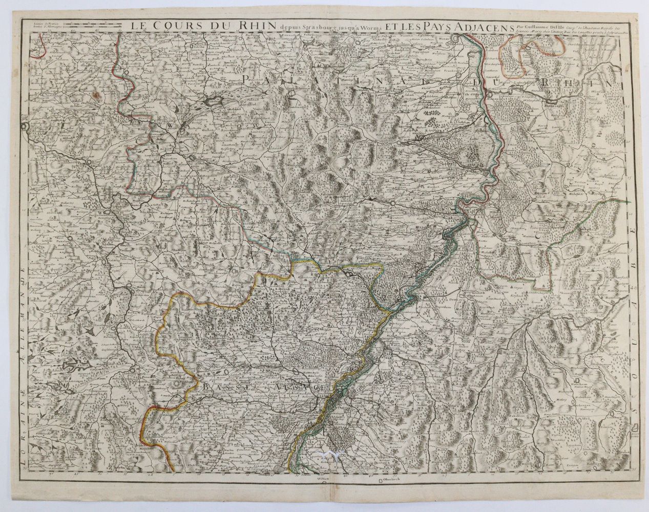Große Abbildung Nr.6: 140-3589 Rheinlauf u. Rheinpfalz.: (Deutschland)