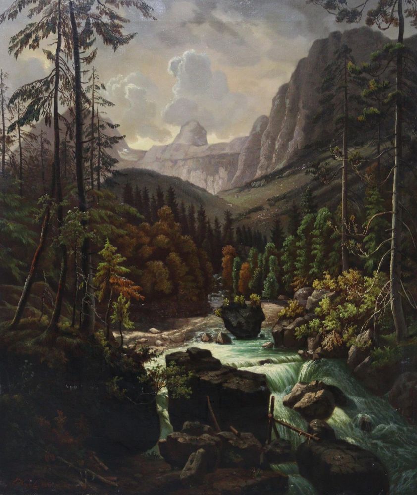 Große Abbildung Nr.1: 140-3780 Alpenlandschaften,: (Künstlergraphik)
