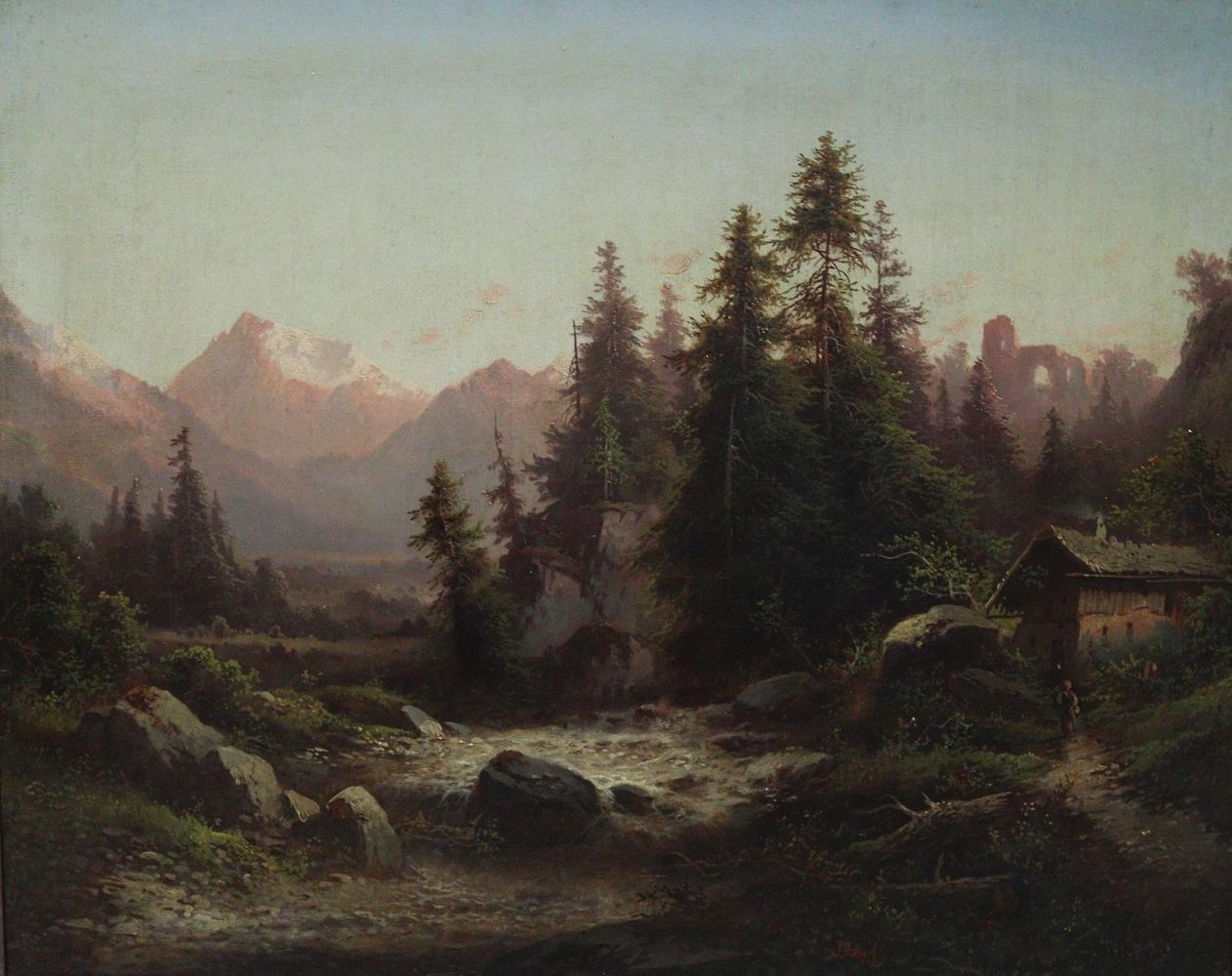 Große Abbildung Nr.2: 140-3780 Alpenlandschaften,: (Künstlergraphik)