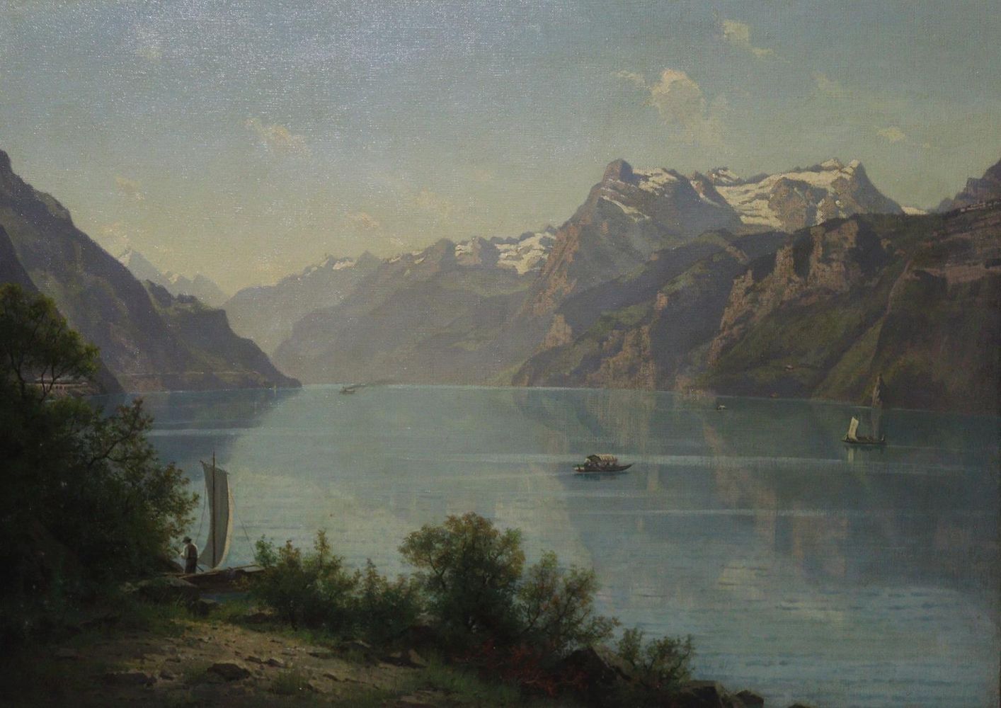 Große Abbildung Nr.4: 140-3780 Alpenlandschaften,: (Künstlergraphik)