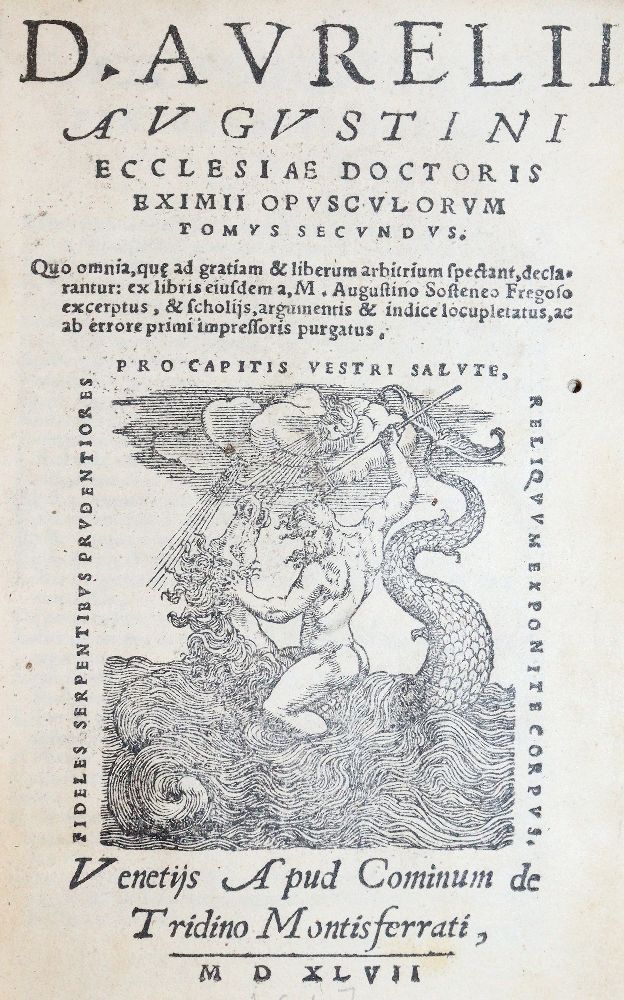 Große Abbildung Nr.1: 140-38 Augustinus,A.: (Alte Drucke, Handschriften und Theologie)
