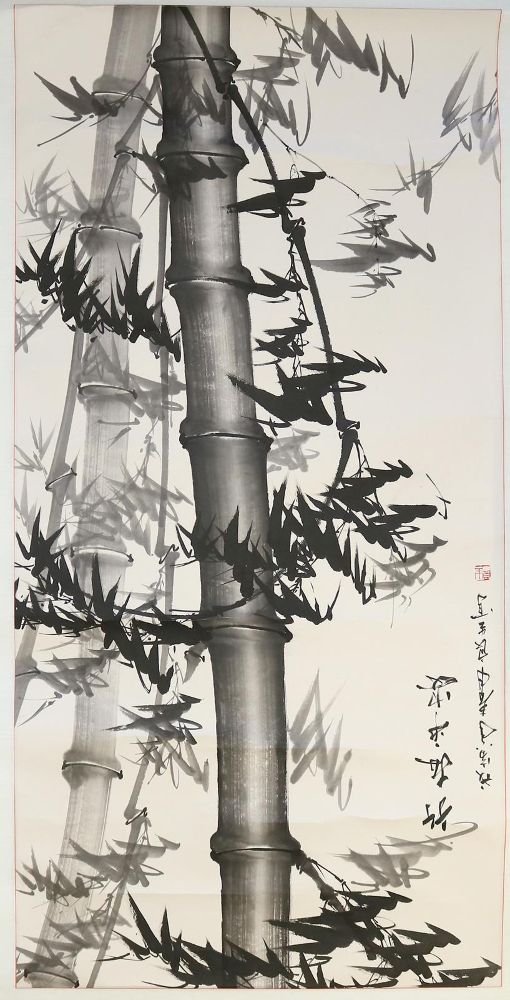 Große Abbildung Nr.1: 140-3892 Drei chinesische Bildrollen.: (Künstlergraphik, China)