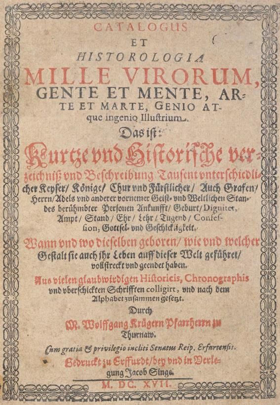 Große Abbildung Nr.1: 140-390 Krüger,W.: (Alte Drucke, Handschriften und Theologie)