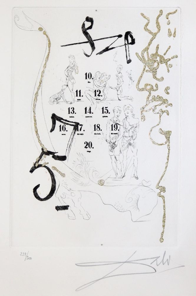 Große Abbildung Nr.6: 140-3906 Dali,S.: (Künstlergraphik, Dali, Zehn Radierungen in:)