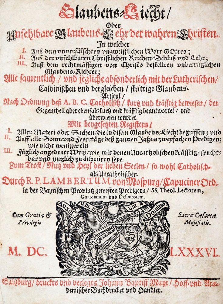 Große Abbildung Nr.1: 140-393 Lambert von Moosburg.: (Alte Drucke, Handschriften und Theologie)