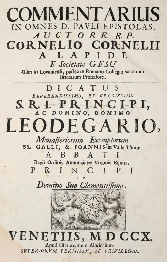 Große Abbildung Nr.1: 140-396 Lapide,C. (d.i. C. van den Steen).: (Alte Drucke, Handschriften und Theologie)