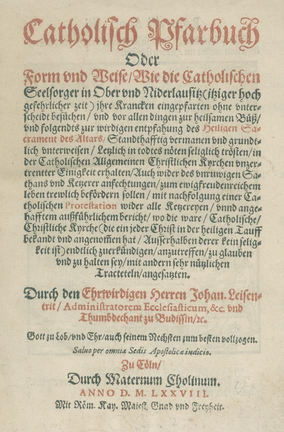 Große Abbildung Nr.1: 140-398 Leisentritt,J.: (Alte Drucke, Handschriften und Theologie)