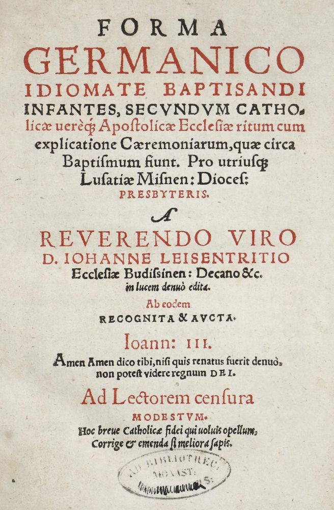 Große Abbildung Nr.1: 140-399 Leisentritt,J.: (Alte Drucke, Handschriften und Theologie)