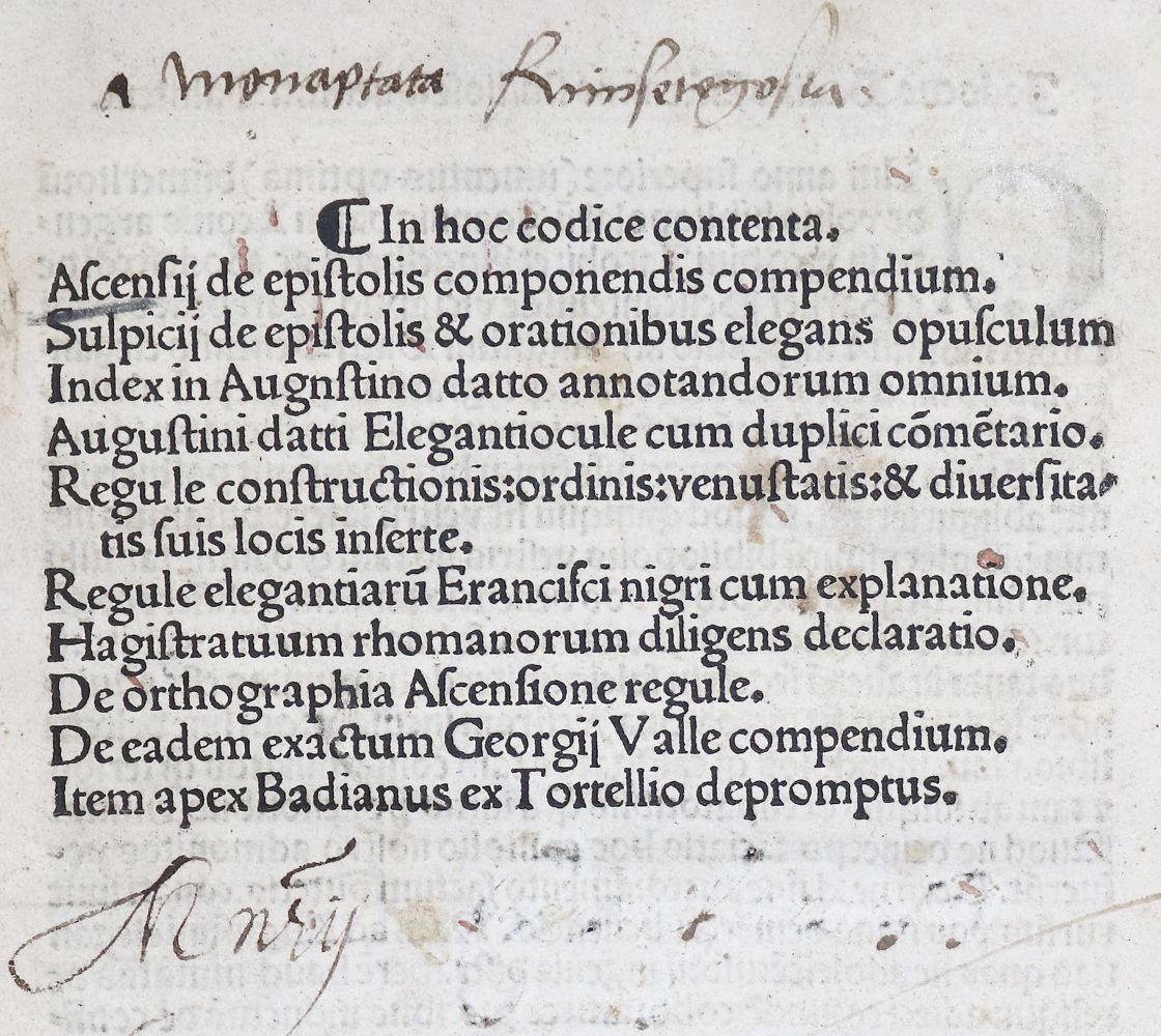 Große Abbildung Nr.1: 140-40 Badius,A.J.: (Alte Drucke, Handschriften und Theologie)