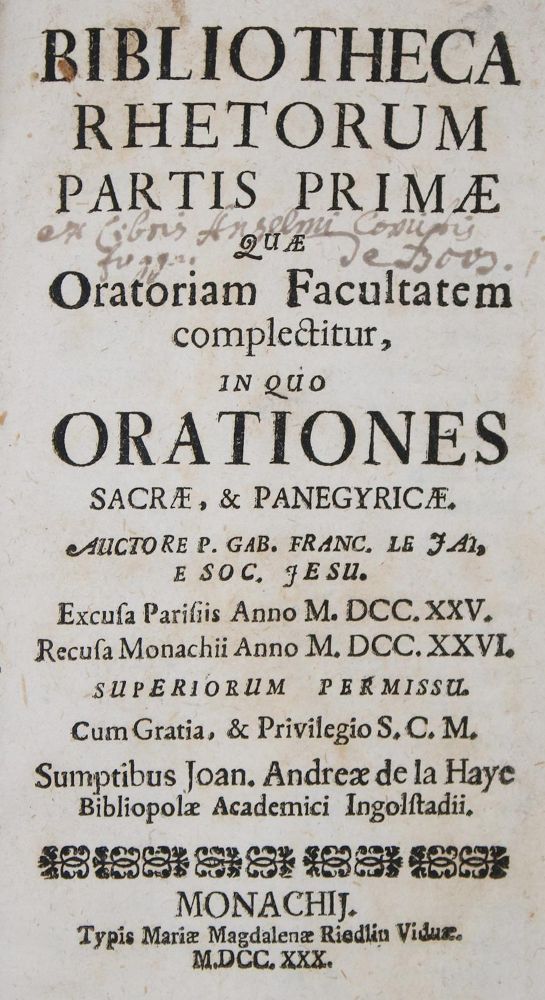 Große Abbildung Nr.1: 140-400 Le Jay,G.F.: (Alte Drucke, Handschriften und Theologie)