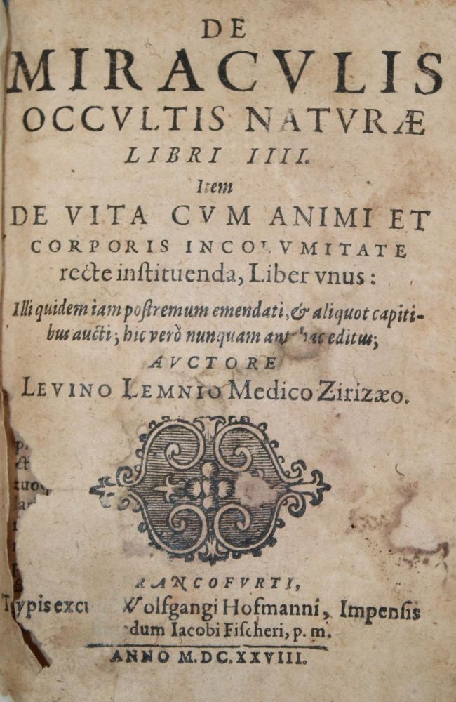 Große Abbildung Nr.1: 140-402 Lemnius,L.: (Alte Drucke, Handschriften und Theologie)