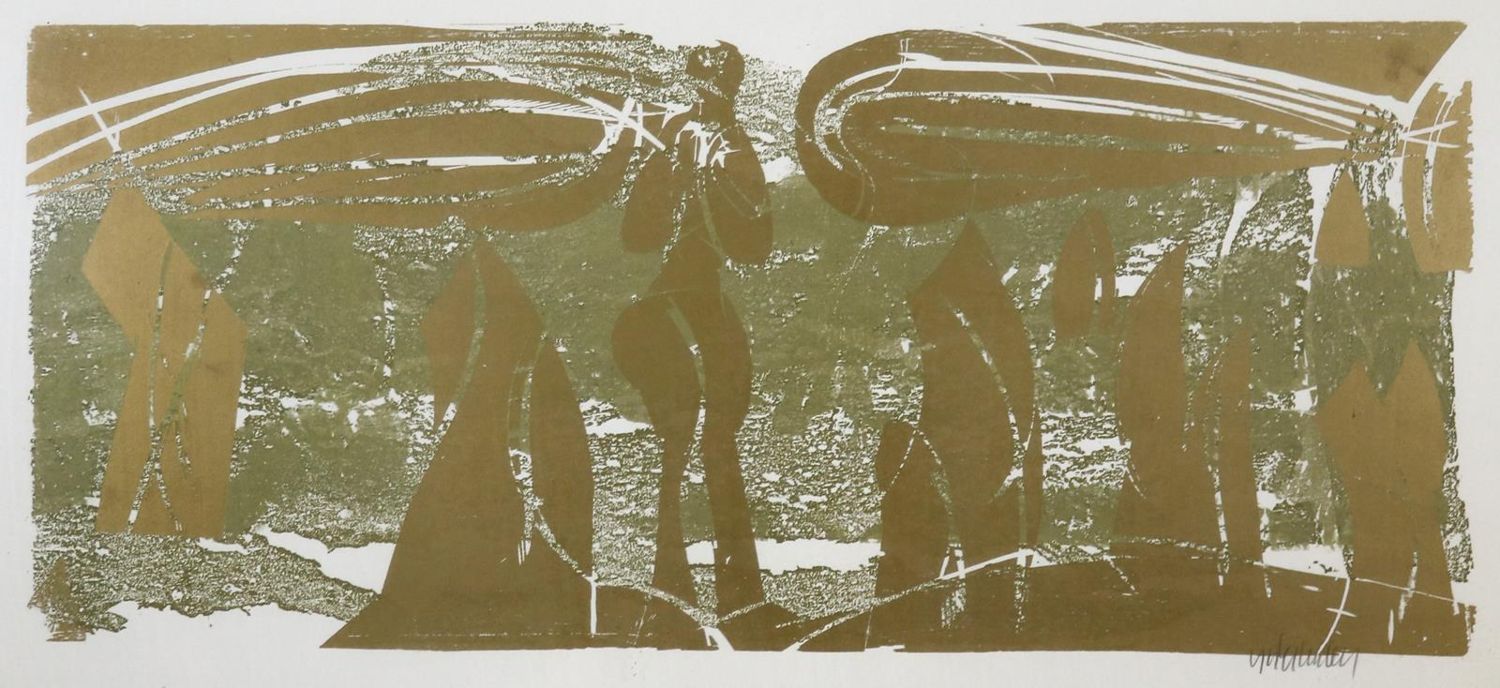 Große Abbildung Nr.1: 140-4048 Konvolut: (Künstlergraphik, Grieshaber)