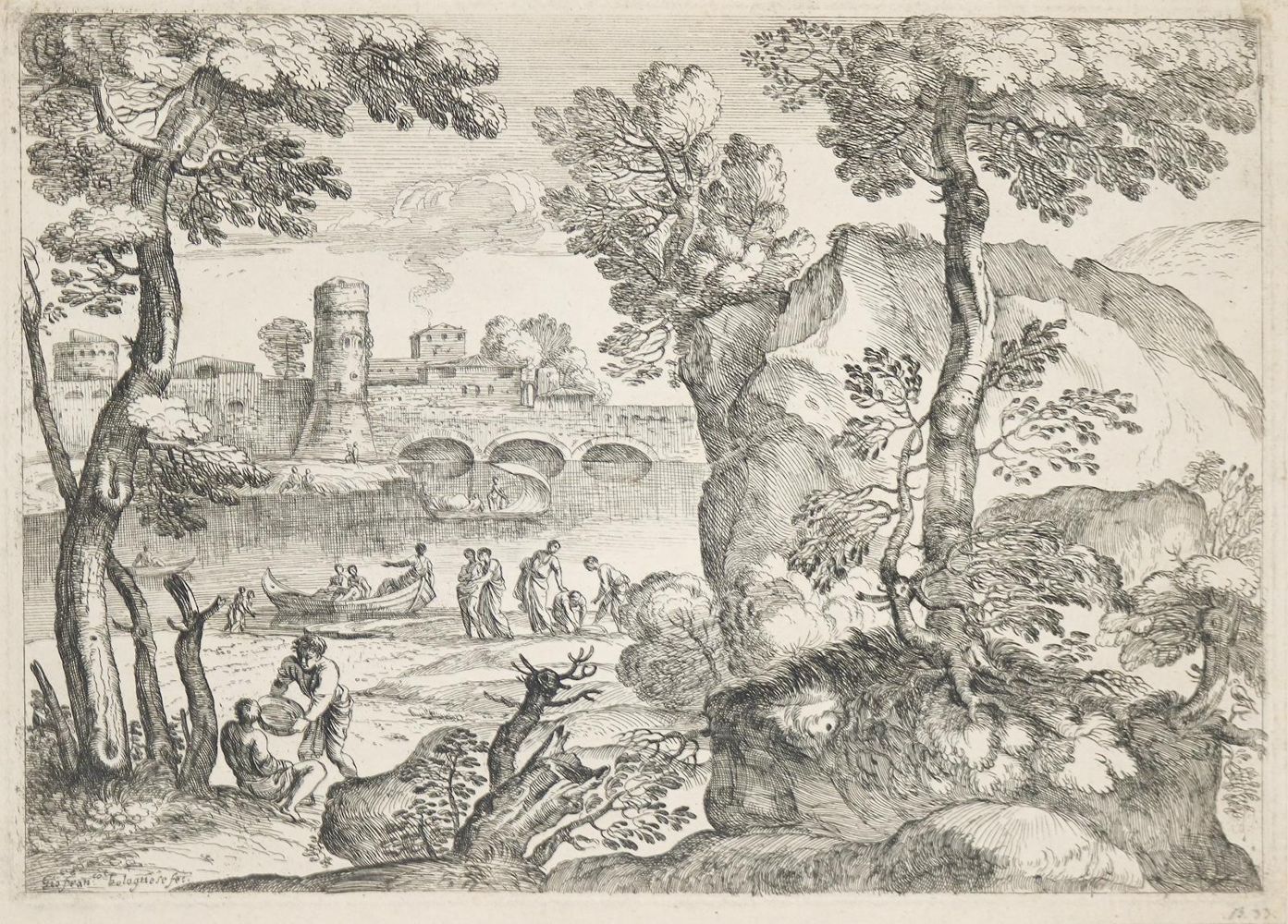 Große Abbildung Nr.1: 140-4049 Grimaldi, Giovan Francesco: (Künstlergraphik)