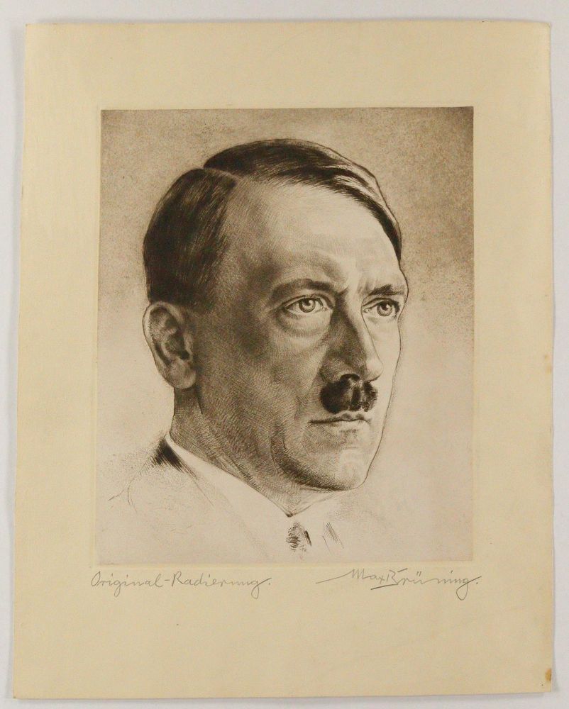 Große Abbildung Nr.1: 140-4106 Brüning, Max: (Künstlergraphik, Hitler)