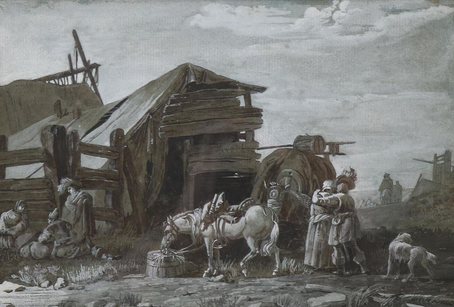 Große Abbildung Nr.1: 140-4118 Holländische Schule.: (Künstlergraphik)