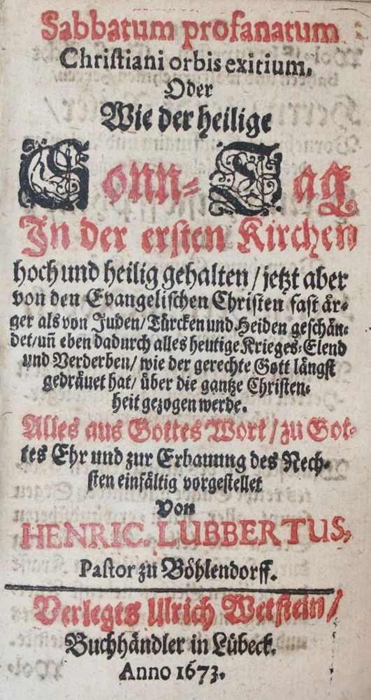 Große Abbildung Nr.1: 140-414 Lubbertus,H.: (Alte Drucke, Handschriften und Theologie)