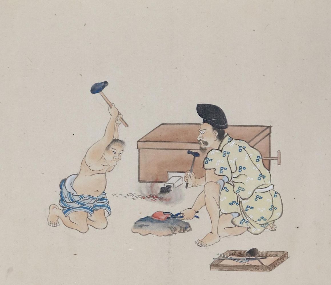 Große Abbildung Nr.1: 140-4171 Tosa Schule.: (Künstlergraphik, Japan)