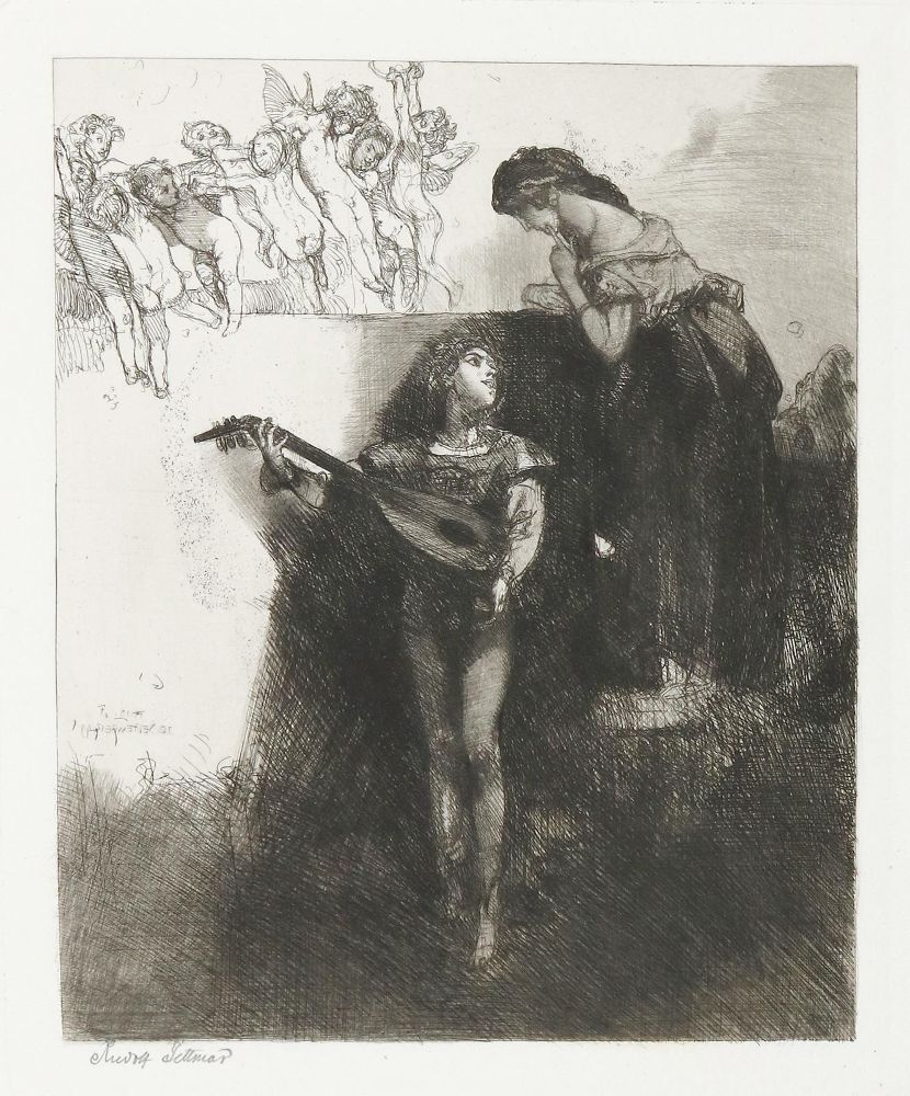 Große Abbildung Nr.1: 140-4182 Jettmar, Rudolf: (Künstlergraphik)
