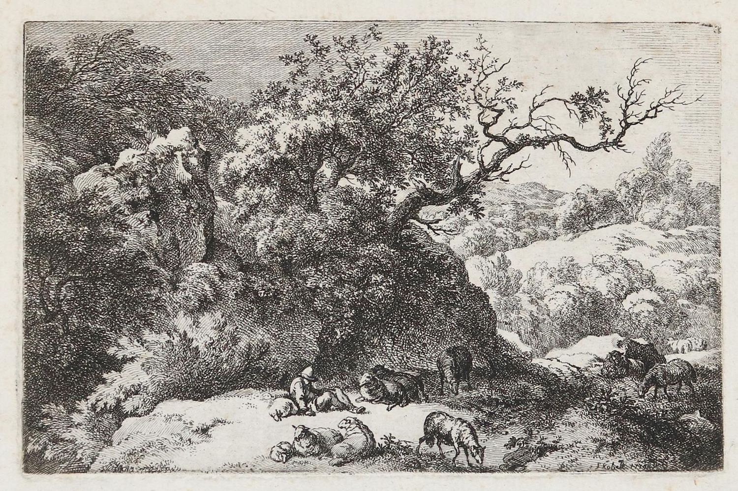Große Abbildung Nr.1: 140-4230 Kobell, Ferdinand: (Künstlergraphik)