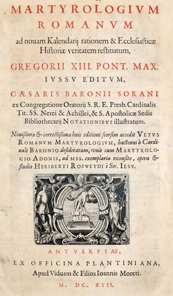 Große Abbildung Nr.1: 140-43 Baronius,C.: (Alte Drucke, Handschriften und Theologie)
