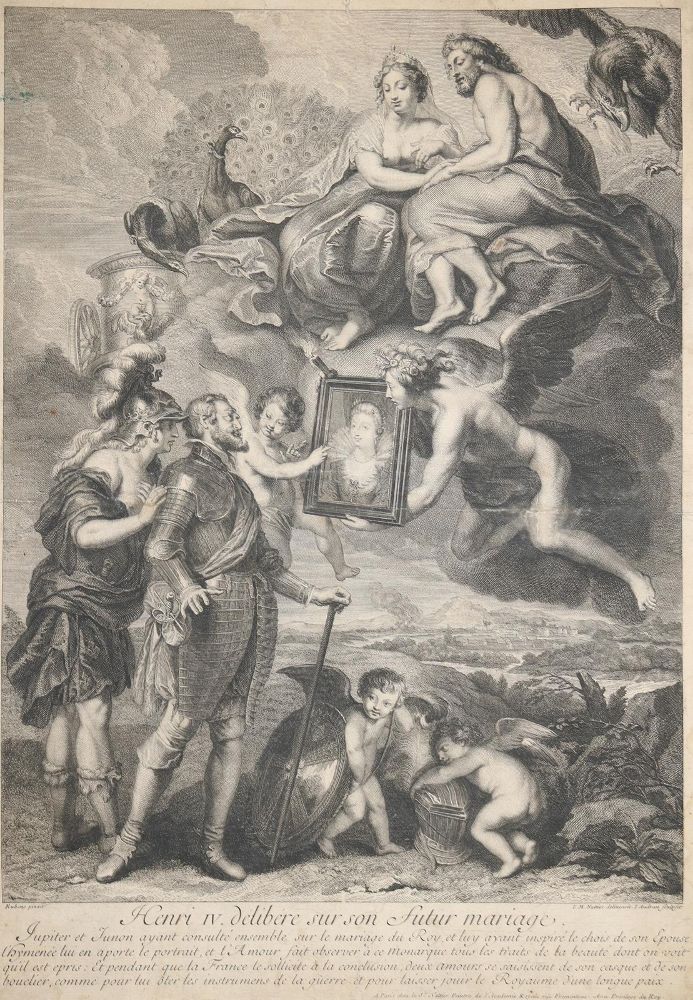 Große Abbildung Nr.1: 140-4355 Rubens, nach.: (Künstlergraphik, Medici-Zyklus)