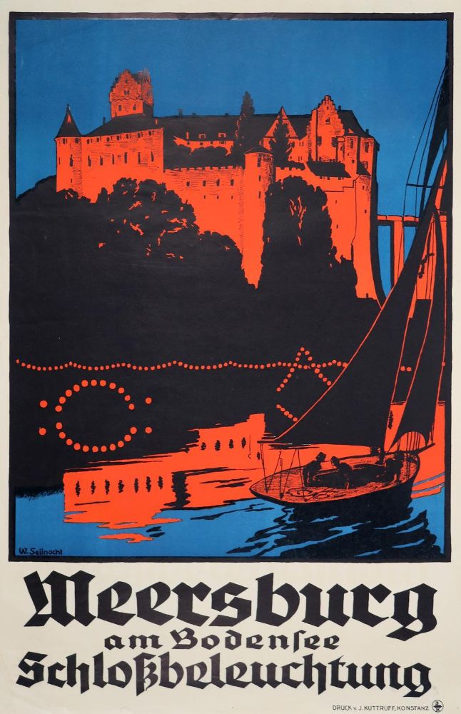 Große Abbildung Nr.1: 140-4359 Meersburg.: (Künstlergraphik)