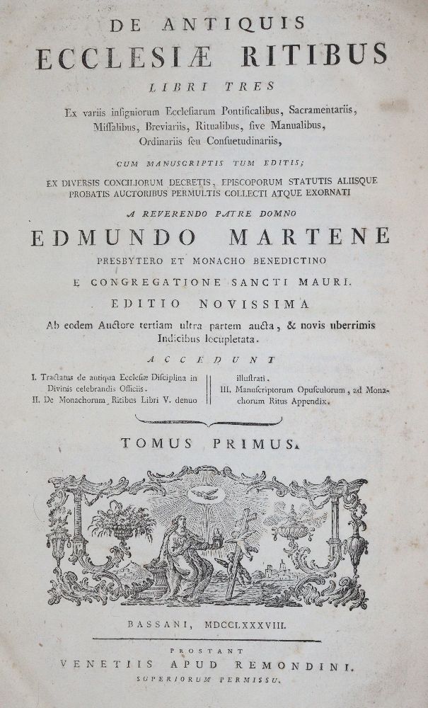 Große Abbildung Nr.1: 140-449 Martene,E.: (Alte Drucke, Handschriften und Theologie)