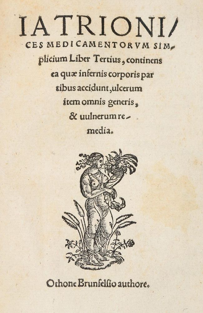 Große Abbildung Nr.1: 140-455 Brunfels,O.: (Medizin, Pharmazie)