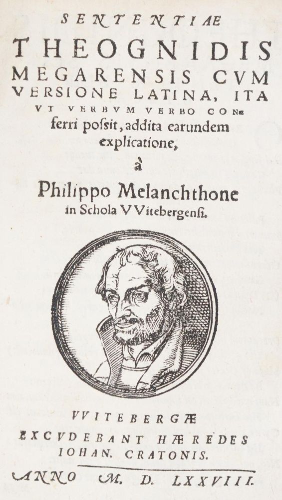 Große Abbildung Nr.2: 140-456 Melanchthon,P.: (Alte Drucke, Handschriften und Theologie)
