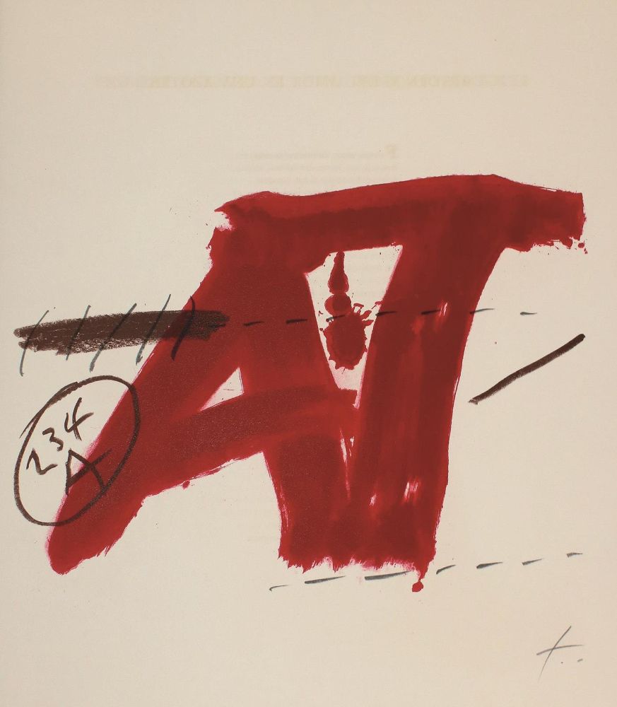 Große Abbildung Nr.1: 140-4667 Alberti,R.: (Künstlergraphik, Tapies)