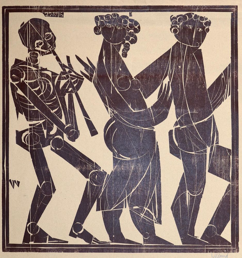 Große Abbildung Nr.1: 140-4683 Willand, Detlef: (Künstlergraphik, Totentanz)