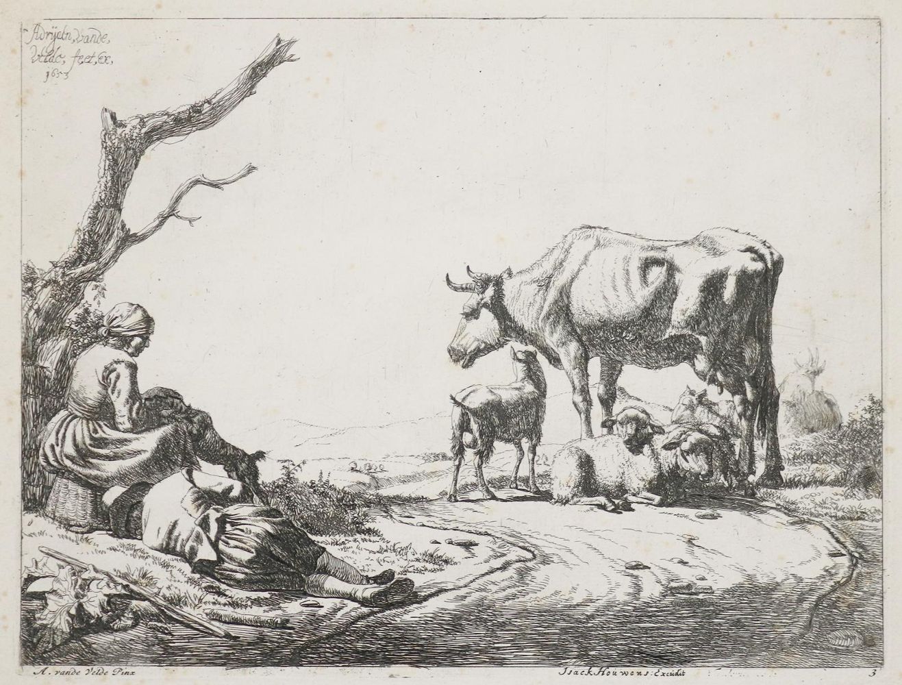 Große Abbildung Nr.1: 140-4705 Velde, Adriaen van de: (Künstlergraphik)