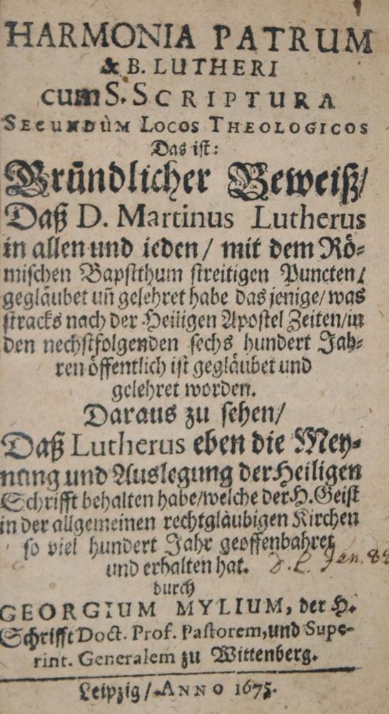 Große Abbildung Nr.1: 140-474 Mylius,G.: (Alte Drucke, Handschriften und Theologie)