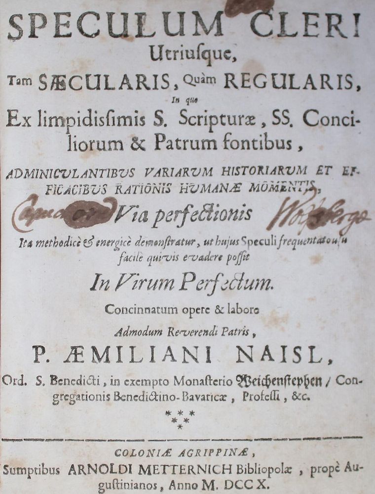 Große Abbildung Nr.1: 140-475 Naisl,A.: (Alte Drucke, Handschriften und Theologie)