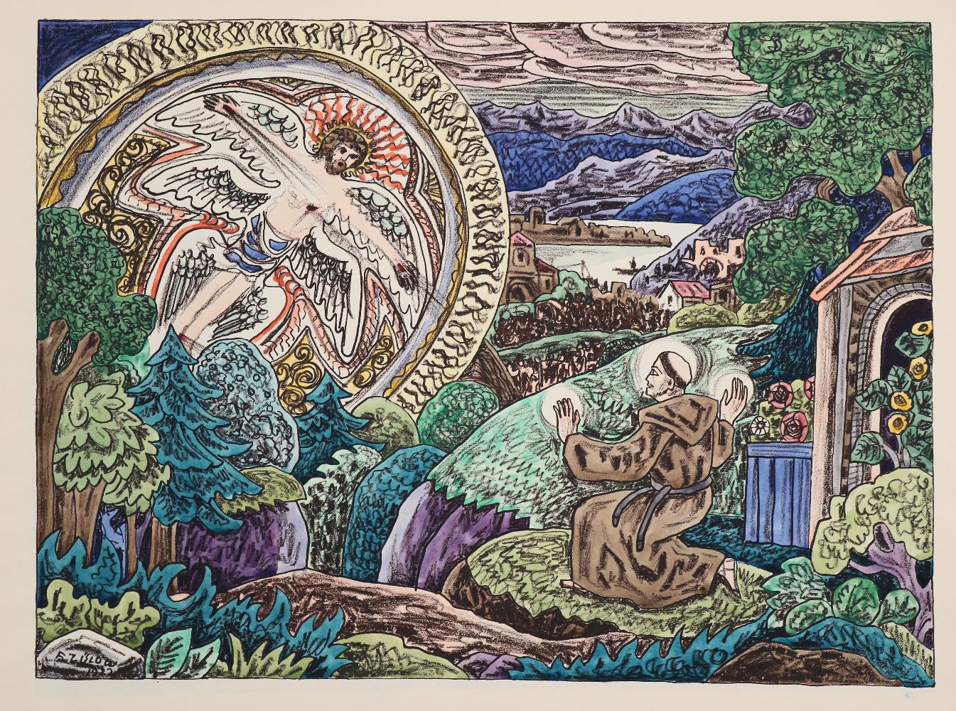 Große Abbildung Nr.25: 140-4757 Zülow, Franz von: (Künstlergraphik)
