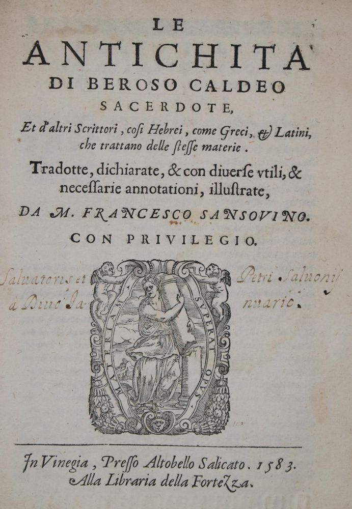 Große Abbildung Nr.1: 140-476 Nanni,G.: (Alte Drucke, Handschriften und Theologie)