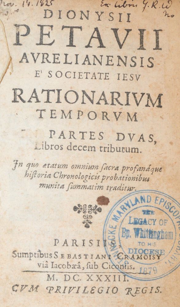 Große Abbildung Nr.1: 140-505 Petau,D.: (Alte Drucke, Handschriften und Theologie)