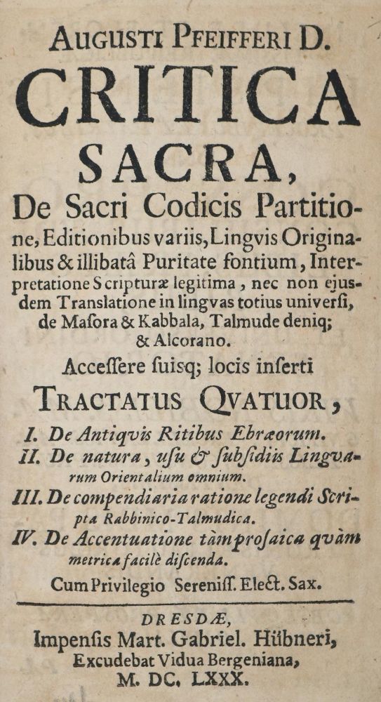 Große Abbildung Nr.2: 140-509 Pfeiffer,A.: (Alte Drucke, Handschriften und Theologie)