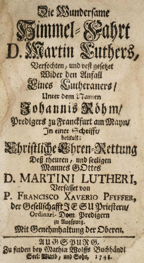 Große Abbildung Nr.1: 140-510 Pfyffer,F.X.: (Alte Drucke, Handschriften und Theologie)