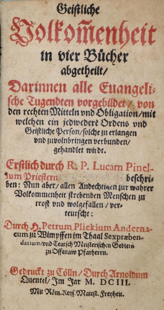 Große Abbildung Nr.1: 140-516 Pinelli,L.: (Alte Drucke, Handschriften und Theologie)