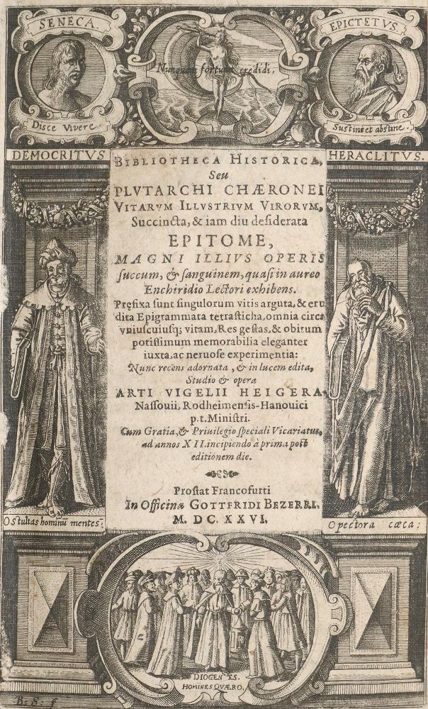 Große Abbildung Nr.1: 140-521 Plutarch.: (Alte Drucke, Handschriften und Theologie)