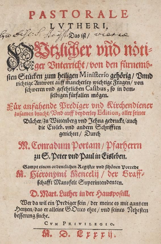 Große Abbildung Nr.1: 140-527 Porta,C.: (Alte Drucke, Handschriften und Theologie)