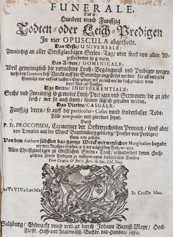 Große Abbildung Nr.1: 140-533 Prokop von Templin,F.: (Alte Drucke, Handschriften und Theologie)