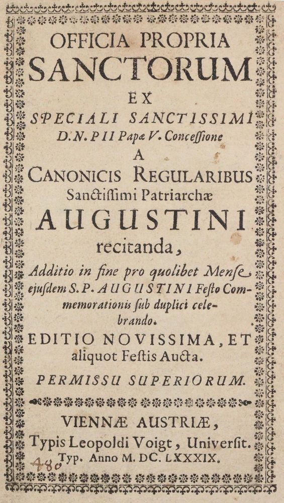 Große Abbildung Nr.1: 140-534 Proprium Sanctorum.: (Alte Drucke, Handschriften und Theologie)
