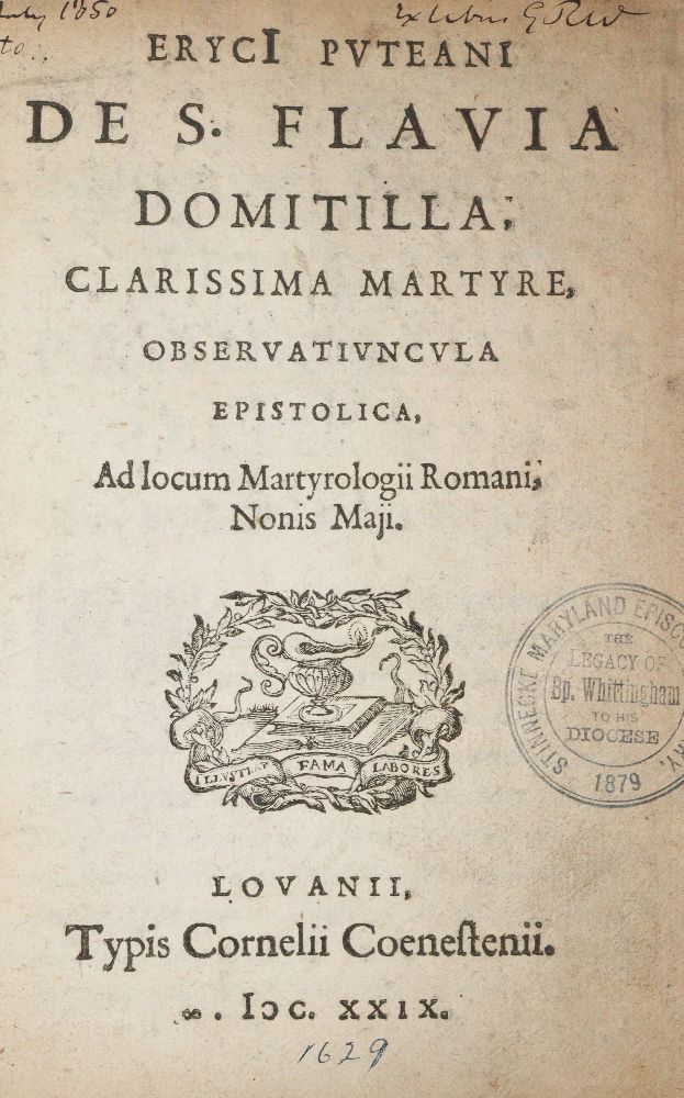 Große Abbildung Nr.1: 140-538 Puteanus,E.: (Alte Drucke, Handschriften und Theologie)