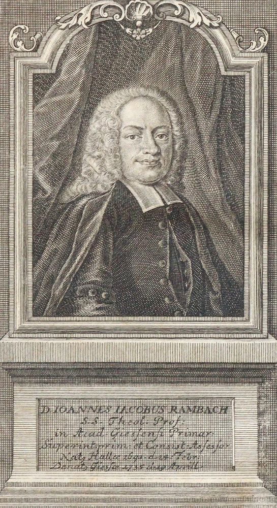 Große Abbildung Nr.2: 140-542 Rambach,J.J.: (Alte Drucke, Handschriften und Theologie)